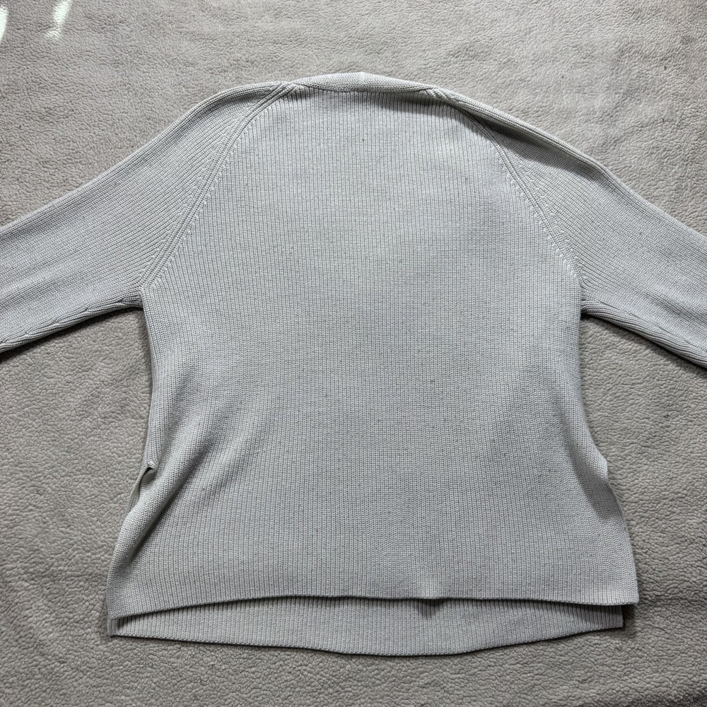 Athleta Sweater Womens Large V Neck Merino Wool Blend Pullover Knit Long Sleeve - Picture 11 of 13